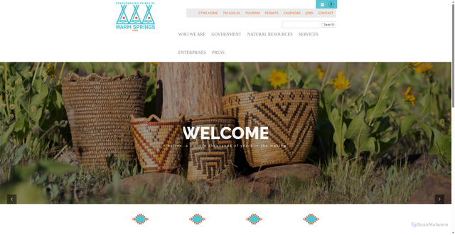 Security scan screenshot of https://warmsprings-nsn.gov/