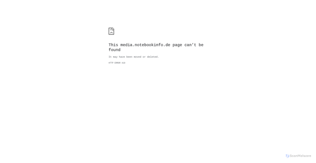 Security scan screenshot of https://media.notebookinfo.de