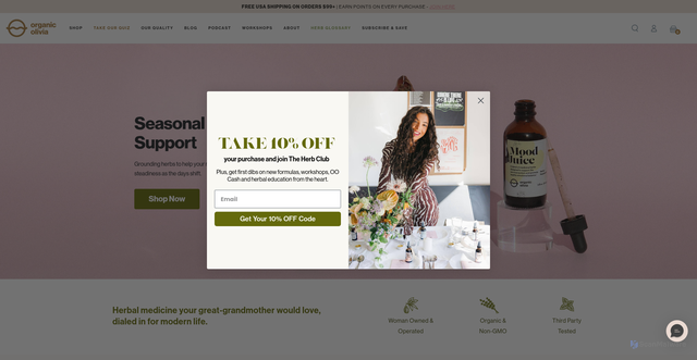 Security scan screenshot of https://organicolivia.com