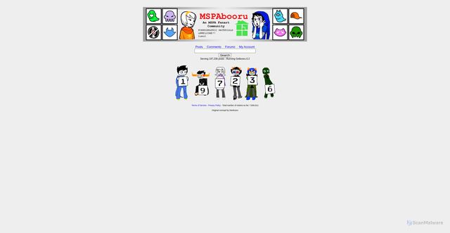 Security scan screenshot of https://mspabooru.com