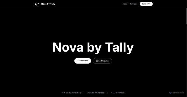 Security scan screenshot of https://novabytally.com/