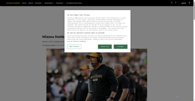 Security scan screenshot of https://trumanstales.com/mizzou-football-needs-take-the-correct-step-forward-01k8rnqbkzdm