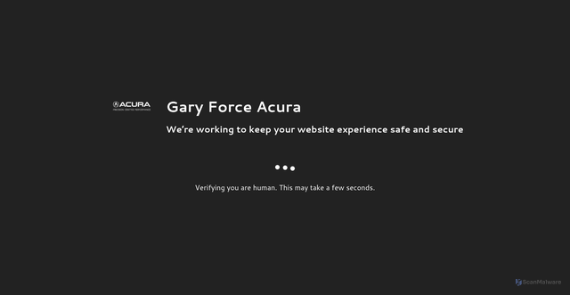 Security scan screenshot of https://www.garyforceacura.com/