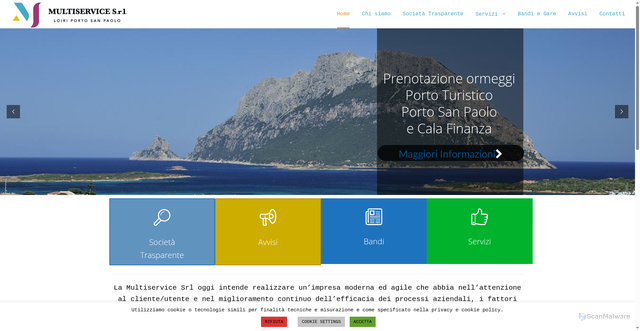 Security scan screenshot of https://multiservicesrlloiripsp.it/website/