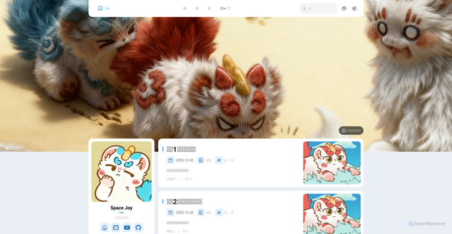 Security scan screenshot of https://blog-eo-1kljctvvqd.edgeone.app/
