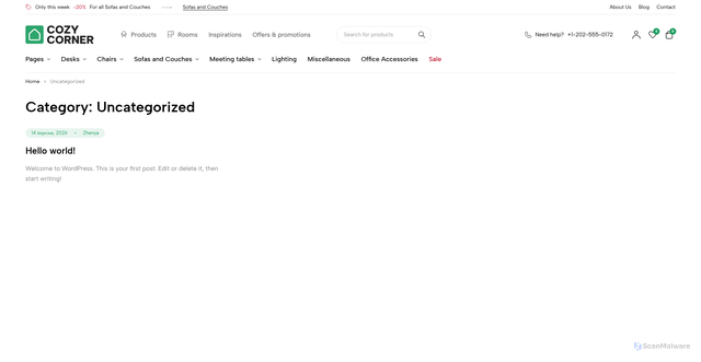 Security scan screenshot of https://vinilcraft.com/category/uncategorized/