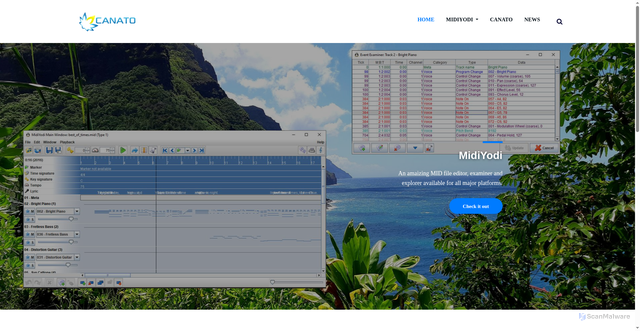 Security scan screenshot of https://canato.se