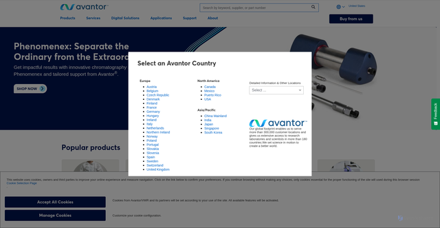 Security scan screenshot of https://go.vwr.com