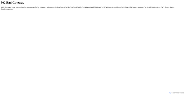 Security scan screenshot of https://www.usaa.com/support/?EID=129481-0520_foot&akredirect=true