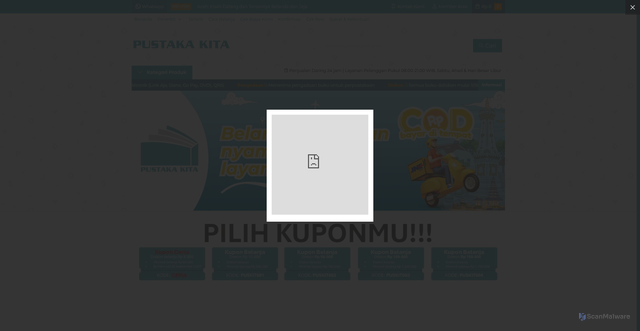 Security scan screenshot of https://pustakakita.com