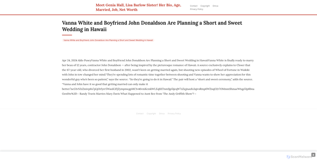 Security scan screenshot of https://heartrepublichugo-km728123r7.edgeone.app/14717-vanna-white-and-boyfriend-john-donaldson-are-planning-a-short-and-sweet-wedding-in-hawaii.html