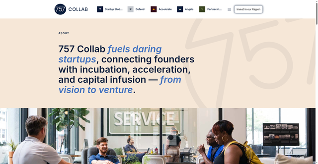 Security scan screenshot of https://757collab.org/about/