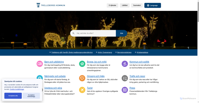Security scan screenshot of https://www.trelleborg.se/