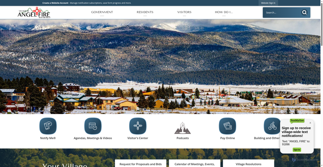 Security scan screenshot of https://angelfirenm.gov/