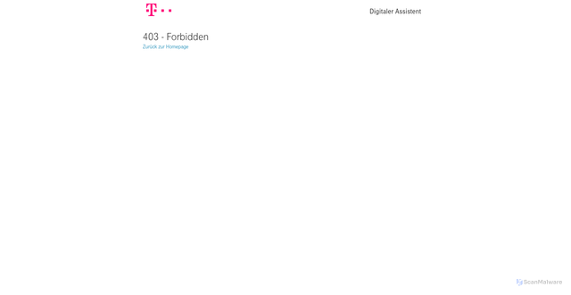 Security scan screenshot of https://omega-dsa.telekom.de
