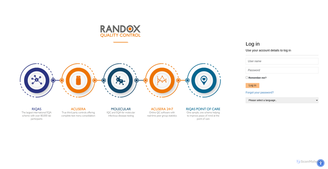 Security scan screenshot of https://qc.randox.com
