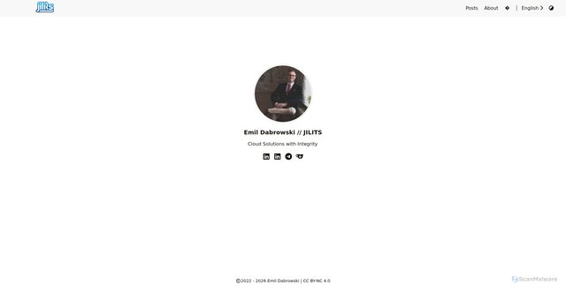 Security scan screenshot of https://jilits.se
