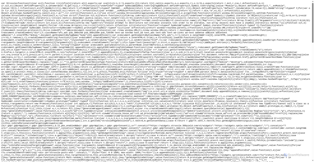 Security scan screenshot of https://assets.strossle.com/