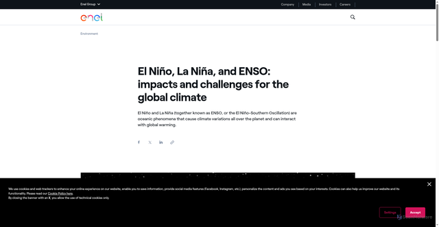 Security scan screenshot of https://www.enel.com/learning-hub/environment/elnino-lanina-climatic-phenomena