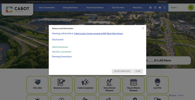 Security scan screenshot of https://cabotar.gov/
