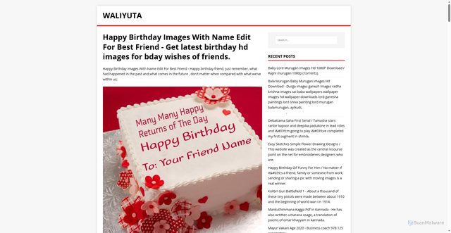 Security scan screenshot of https://atuyilar.pages.dev/posts/happy-birthday-images-with-name-edit-for-best-friend/