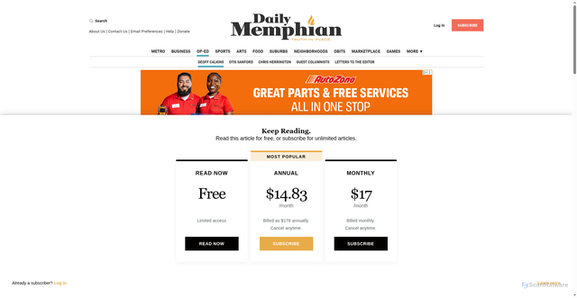 Security scan screenshot of https://dailymemphian.com/article/12885/calkins-football-super-agent-jimmy-sexton-is-still