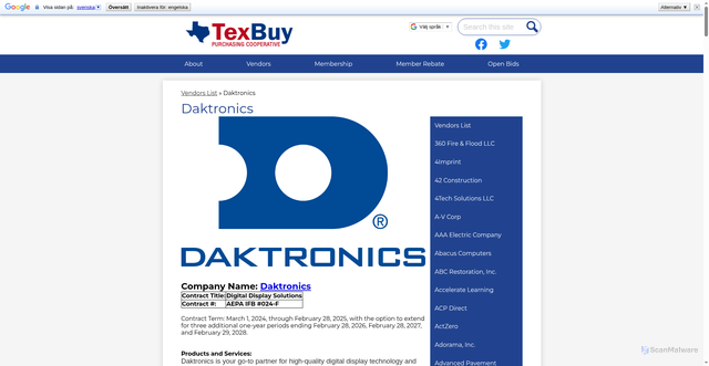 Security scan screenshot of https://www.texbuy.net/apps/pages/index.jsp?uREC_ID=2778387&type=d&pREC_ID=2306754