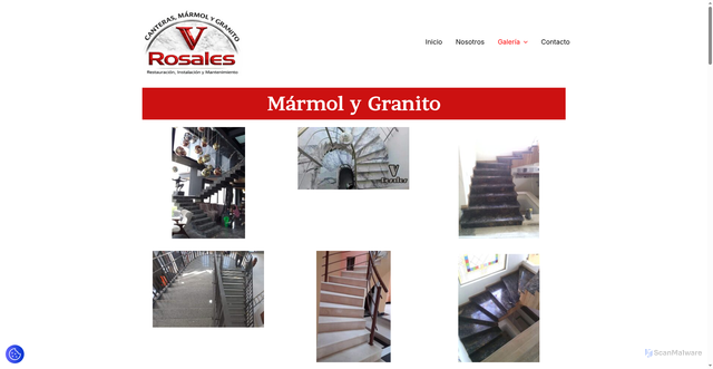 Security scan screenshot of https://canterasmarmolygranito.com/?p=604