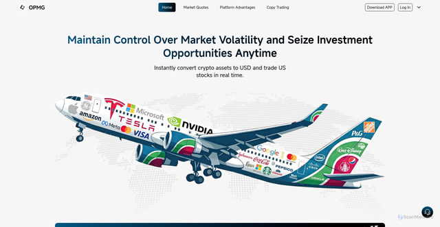 Security scan screenshot of https://opmg.one/