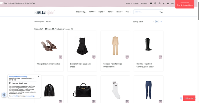 Security scan screenshot of https://f1styled.com/product-tag/magui/