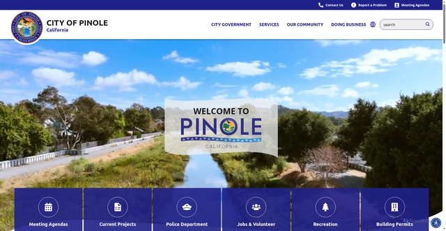 Security scan screenshot of https://www.pinole.gov/