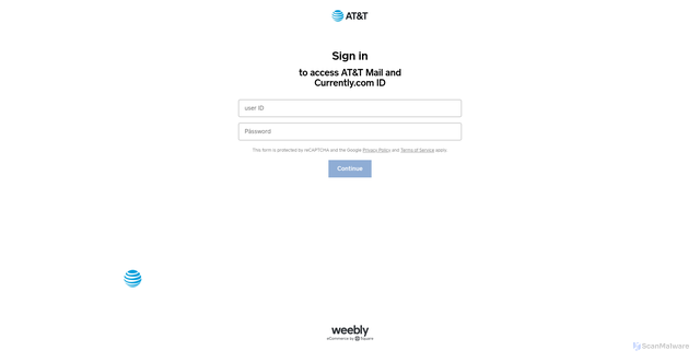 Security scan screenshot of https://sign-into-your-att-account-102990.weeblysite.com/