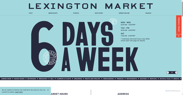 Security scan screenshot of https://lexingtonmarket.com/