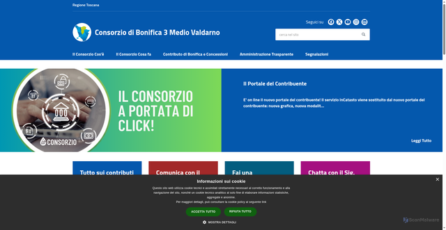 Security scan screenshot of https://www.cbmv.it