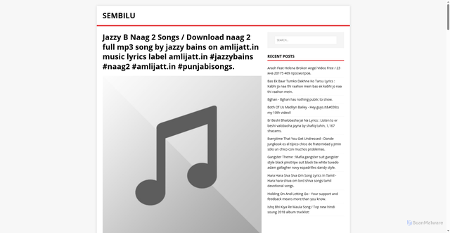 Security scan screenshot of https://snowloadi.pages.dev/post/jazzy-b-naag-2-songs/