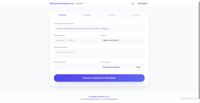 Security scan screenshot of https://saitemakalah-pdj2ganzgp.edgeone.app/