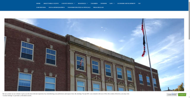 Security scan screenshot of https://noblecountyohio.gov/