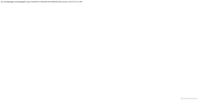 Security scan screenshot of https://ams20prdapp02-canary.netmon.azure.com