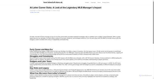 Security scan screenshot of https://duniacreativespace-dp7ngwxj0aml.edgeone.app/al-leiter-career-stats.html
