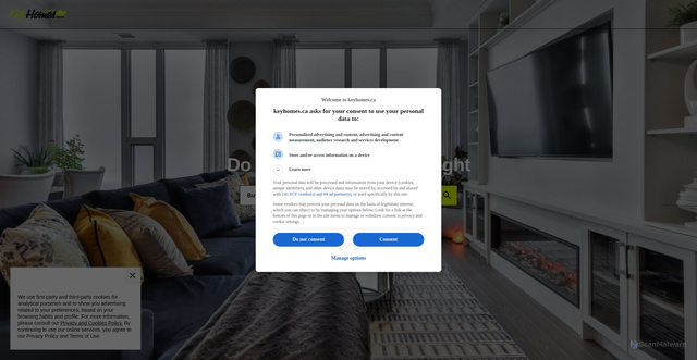Security scan screenshot of https://www.homeseh.ca