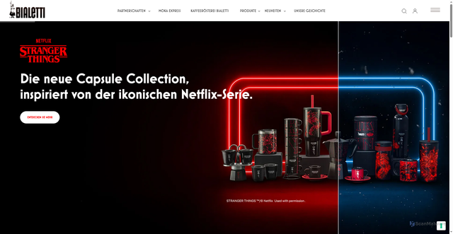 Security scan screenshot of https://bialetti.com