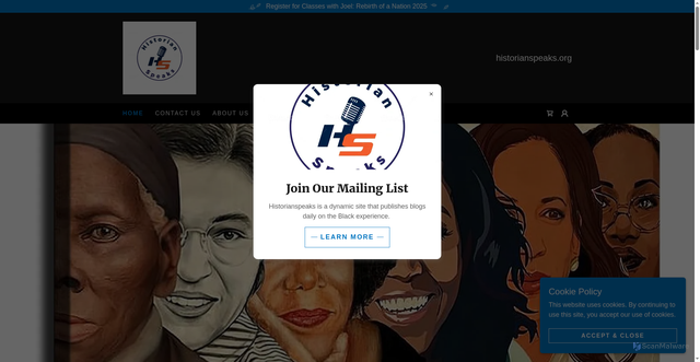 Security scan screenshot of https://historianspeaks.org/f/andrew-young-us-ambassador-to-united-nations