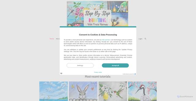 Security scan screenshot of https://stepbysteppainting.net