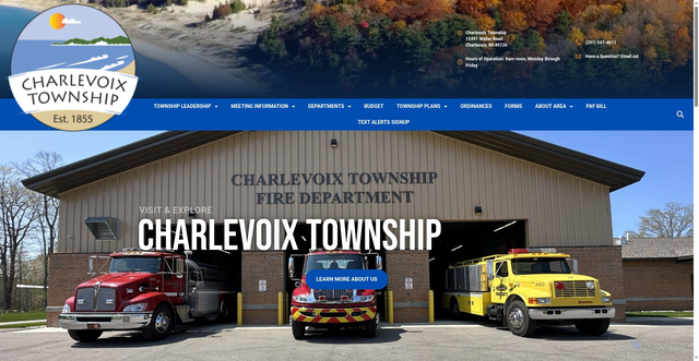 Security scan screenshot of https://charlevoixtownship.gov/