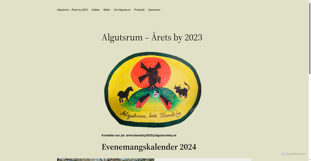 Security scan screenshot of https://algutsrumby.se