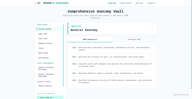 Security scan screenshot of https://drsachinanatomycbme-4q2pxnc6ak.edgeone.app/