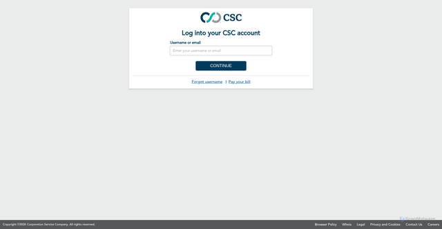 Security scan screenshot of https://sop.cscglobal.com