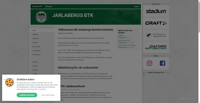 Security scan screenshot of https://jbtk.se