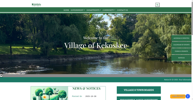 Security scan screenshot of https://kekoskee.gov/