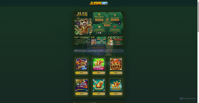 Security scan screenshot of https://jl55ph.vip/?host=https://7lnkdm.com?ch=64283